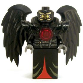 LEGO Aarakocra - Black Owl, Red Highlights