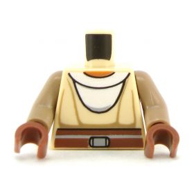 LEGO Dark Tan Shirt with Dark Red Arms, Suspenders and Pouch [CLONE] [CLONE]