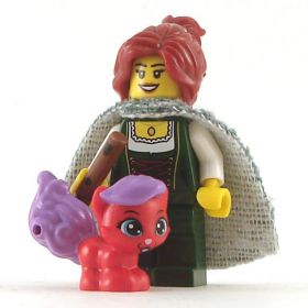 LEGO Cat, Kitten, Red Fur and Purple Hair