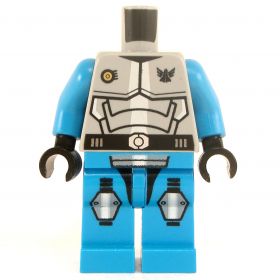 LEGO Azure Blue Outfit with Full Plate Mail