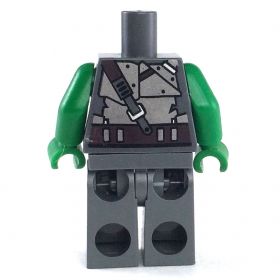 LEGO Torso and Legs, Green with Armored Turtle Shell