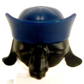LEGO Hat, Dark Blue, Black Hair with Small Ponytail