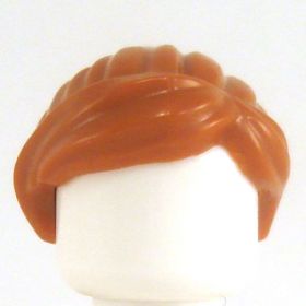 LEGO Hair, Female, Ponytail with Swept Fringe, Dark Orange