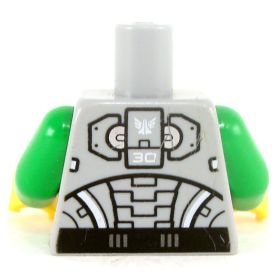 LEGO Torso, Green Futuristic Armor, Plate Mail