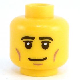 LEGO Head, Cheek Lines, Chin Dimple, Wide Grin [CLONE]