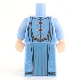 LEGO Blue Wizard Robe with Stars and Moons Pattern