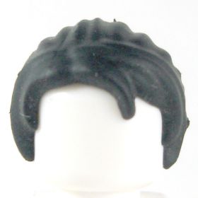 LEGO Hair, Female, Long Braided Ponytail, Black (Rubber)