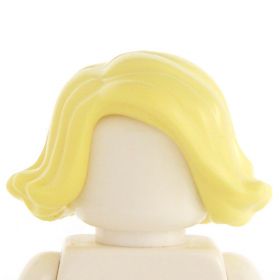 LEGO Hair, Female, Swept Sideways, Light Yellow