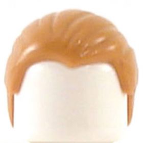LEGO Hair, Combed Front to Back, Light Brown