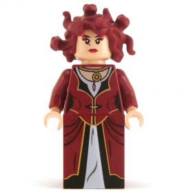 LEGO Medusa, Dark Red Snakes, Flesh Head