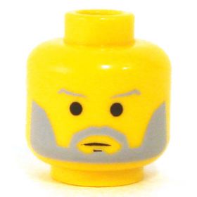 LEGO Head, Beard Stubble, Arched Eyebrows, Scars [CLONE] [CLONE]