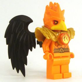 LEGO Aarakocra - All Orange with Black Wings, Male