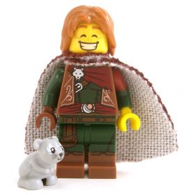 LEGO Hamster, Light Bluish Gray with White Fur Pattern