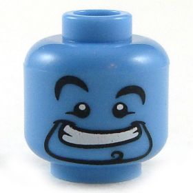 LEGO Head, Blue with Energy Eyes [CLONE] [CLONE] [CLONE]