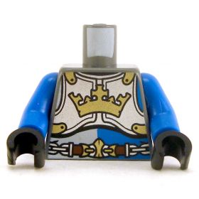 LEGO Torso, Blue Shirt, Armor with and Crown Emblem