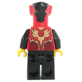 LEGO Yuan-ti Malison, Type 1, Red Head, Red and Black Torso