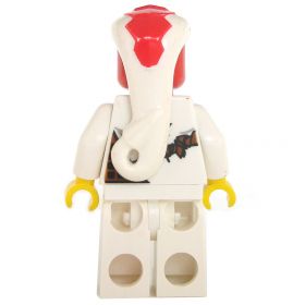 LEGO Yuan-ti Malison, Type 1, Dark Red Head and White Hood