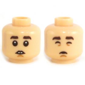 LEGO Head, Gap between Teeth, Neutral/Scared