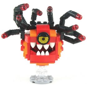 LEGO Beholder, Red and Orange, Eyestalks, Angry Eye