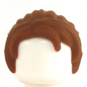 LEGO Hair, Female, Long Braided Ponytail, Reddish Brown (Rubber)