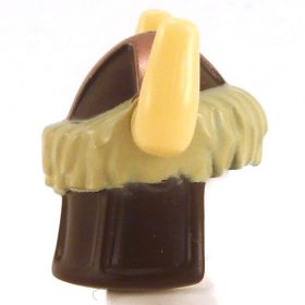 LEGO Laether and Copper Helmet with Neck Protection, Fur, Horns