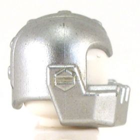 LEGO Helmet, Jagged Lower Jaw, Silver