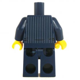 LEGO Blue Pinstriped Suit and Tie, with Vest