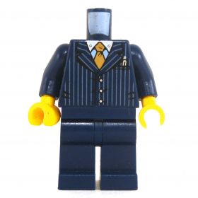LEGO Blue Pinstriped Suit and Tie, with Vest