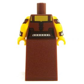 LEGO Fancy Brown Shirt with Light Flesh Bare Arms [CLONE] [CLONE] [CLONE] [CLONE]