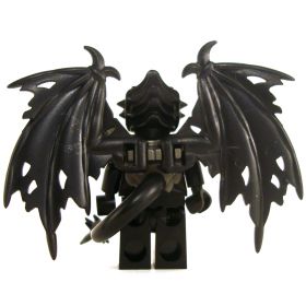 LEGO Half-Dragon, Black (Half-Black Dragon Veteran), v1 [CLONE]