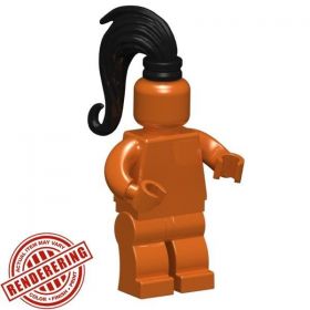 LEGO Hair, Ponytail by BrickForge, Black