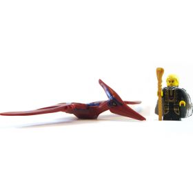 LEGO Dinosaur: Pteranodon (Skinwing), Large, Dark Red and Blue