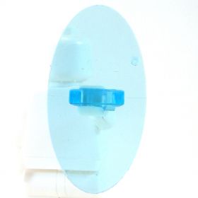 LEGO Minifig Shield - Ovoid with Lion Head on White and Blue Print [CLONE] [CLONE]
