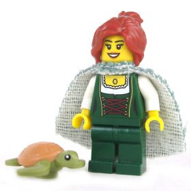 LEGO Snapping Turtle, Green with Brown Shell