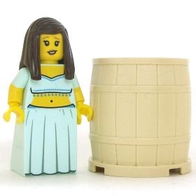 LEGO Small Barrel, Reddish Brown [CLONE] [CLONE]