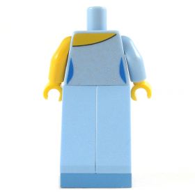 LEGO Medium Blue Robe/Dress, Star and Sparkles