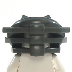 LEGO Helmet, Pearl Dark Gray Snake Head with Hood