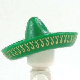 LEGO Hat, Large Sombrero, Green