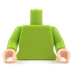 LEGO Female Curved Minifigure Torso, Lime Green