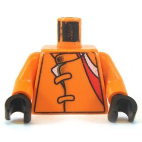 LEGO Torso, Orange Jacket with Straps