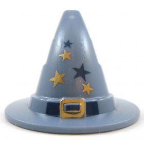 LEGO Wizard/Witch Hat, Sand Blue with Stars