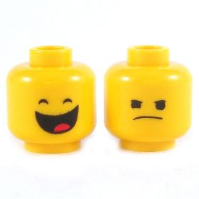 LEGO Head, Very Happy / Frowning