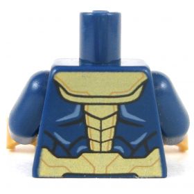LEGO Torso, Dark Blue and Gold Armor