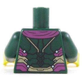 LEGO Torso, Dark Green Armor with Gold and Magenta Highlights