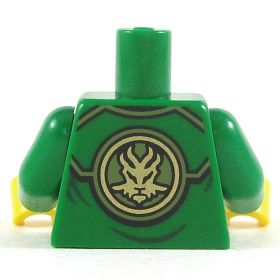 LEGO Green Keikogi with Black Hem and Green Arms