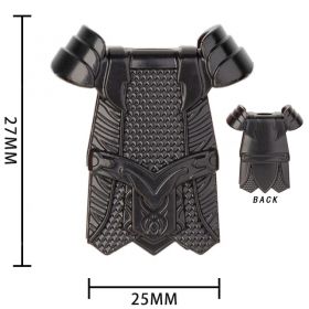 LEGO Full Body Chainmail Suit with Armored Shoulders, Black