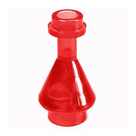 LEGO Erlenmeyer Flask, Transparent Red