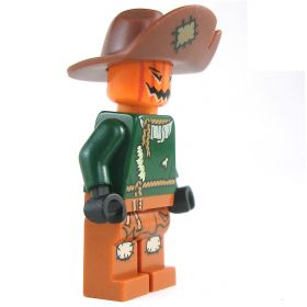 LEGO Scarecrow, Pumpkin Head and Green Shirt, Large Hat