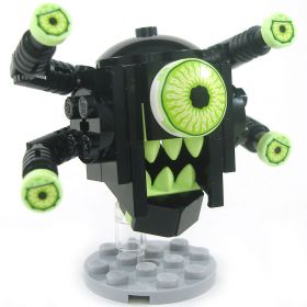 LEGO Spectator, Black with Light Green Eyes