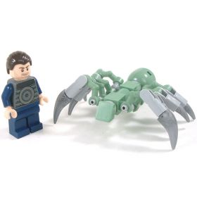 LEGO Spider, Giant (Medium-Large), Thin Body, Sand Green